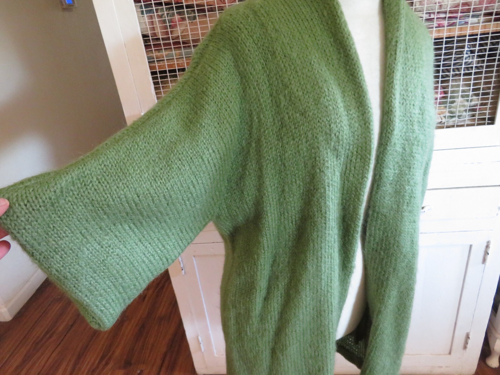 Vintage 40’s Hand Knit Sweater Swing Coat Jacket by Cynthia Nepote Who is She?