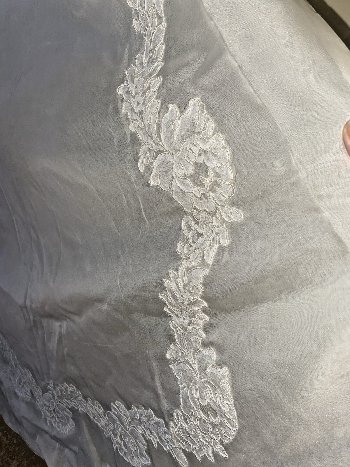 60s Alfred Angelo Edythe Vincent Wedding Gown ButtonBack Demure Detachable Train