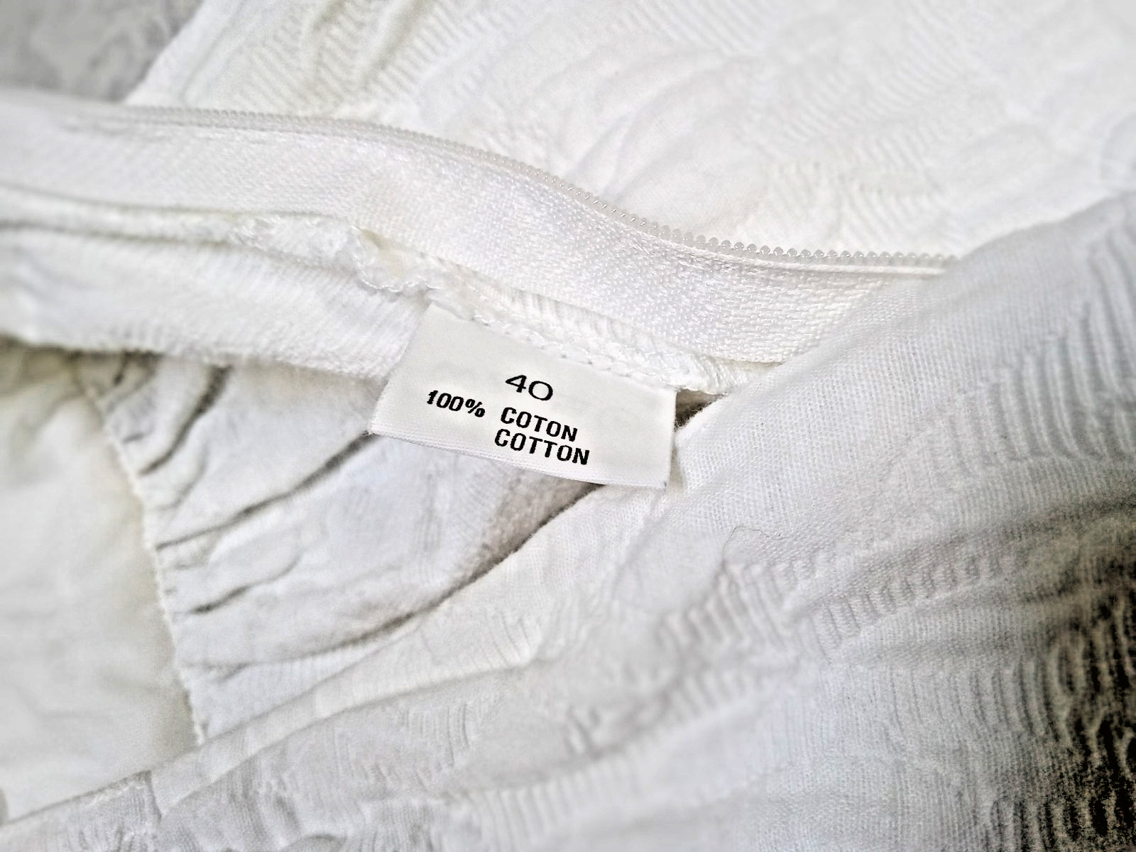 VTG Sonia Rykiel White Cotton Elegant Dress Excellent Condition