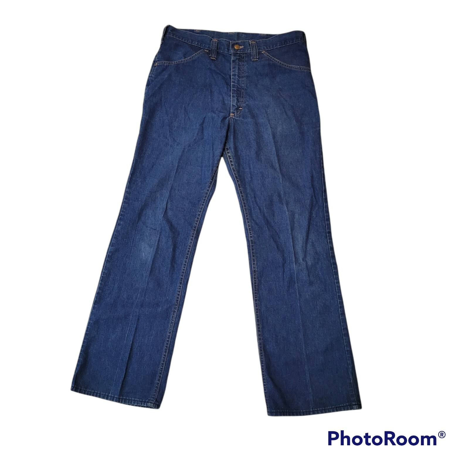 Vtg 70s MR Lee Jeans Medium Wash Sz 18 33×30 Womens USA Made