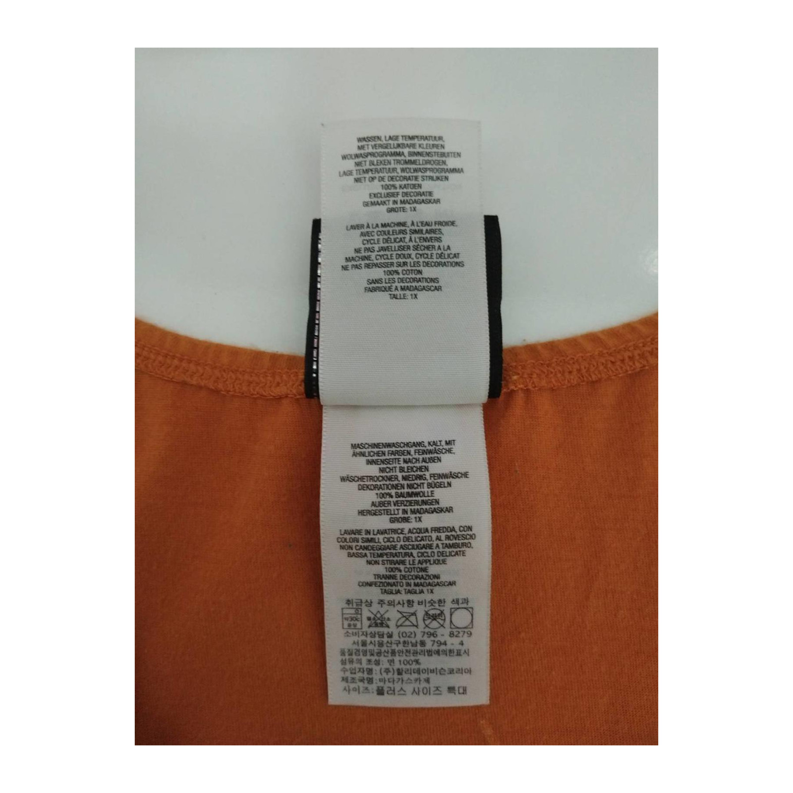 Harley Davidson Women’s Deep V Neck Blouse Orange XL