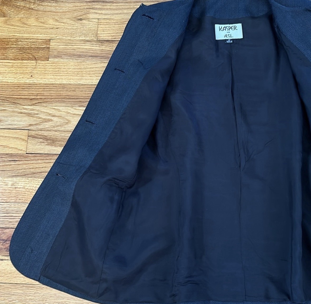 NWT Vintage 90s Kasper for ASL Long Jacket Sz 10