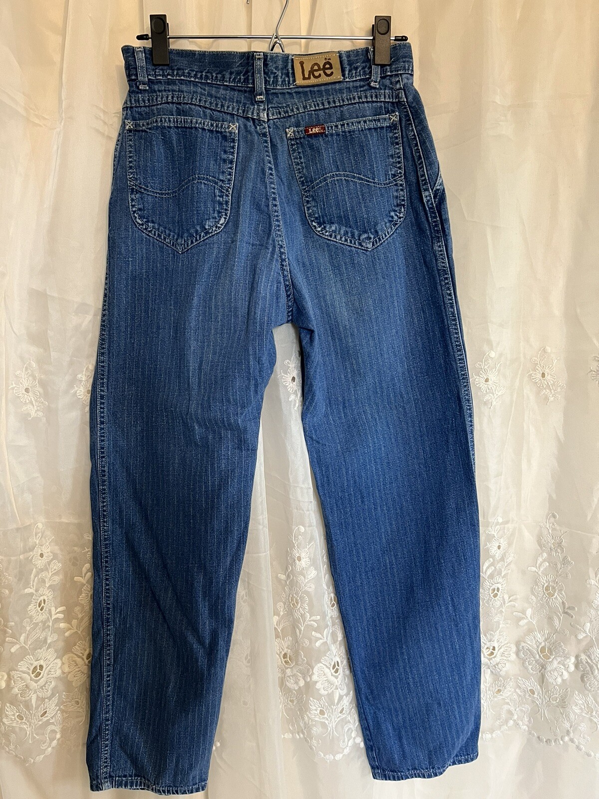 Vintage 70s Lee Jeans Tapered Pin Stripe Talon 42 Zipper