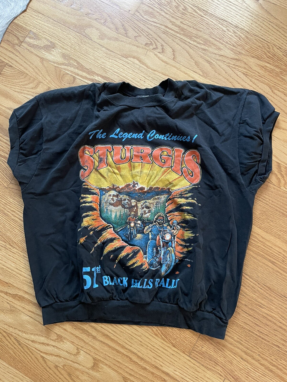 Vintage 1991 Sturgis Black Hills Motorcycle Rally Women’s Tee Shirt