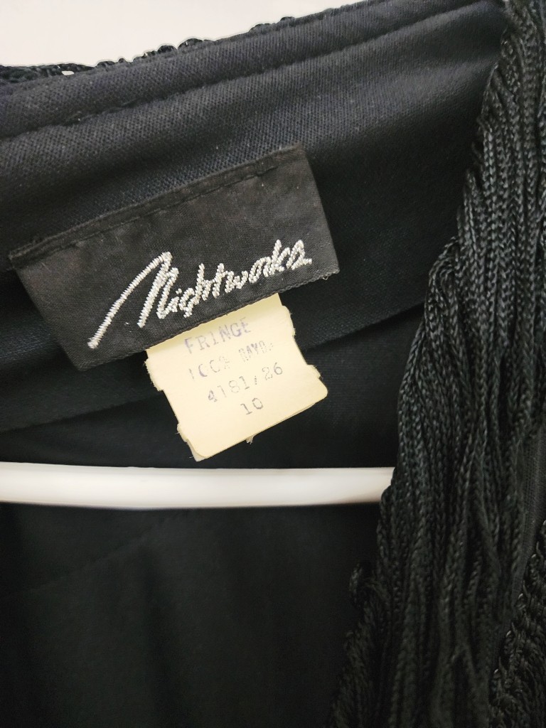 Nightworks Vintage Elegant Fringe Dress. size 10. fits True To Size