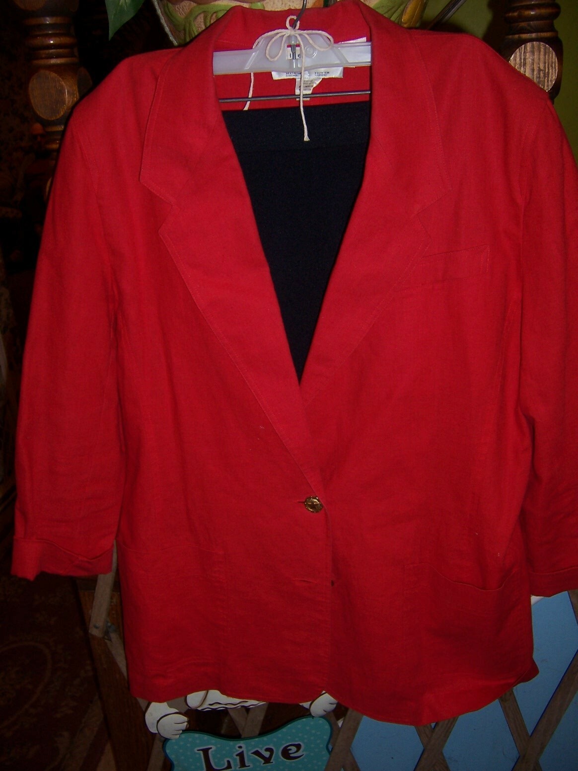 TAN JAY/COLLECTIONS INTERNAT’L Red/Black Skirt Suit – SIZE 6/10