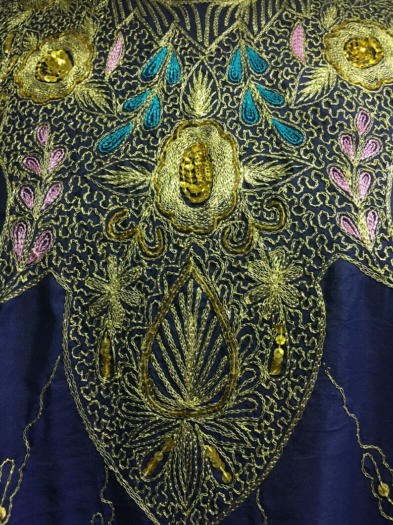 Women’s Vintage 90’s embellished caftan with pants | draw string harem pants