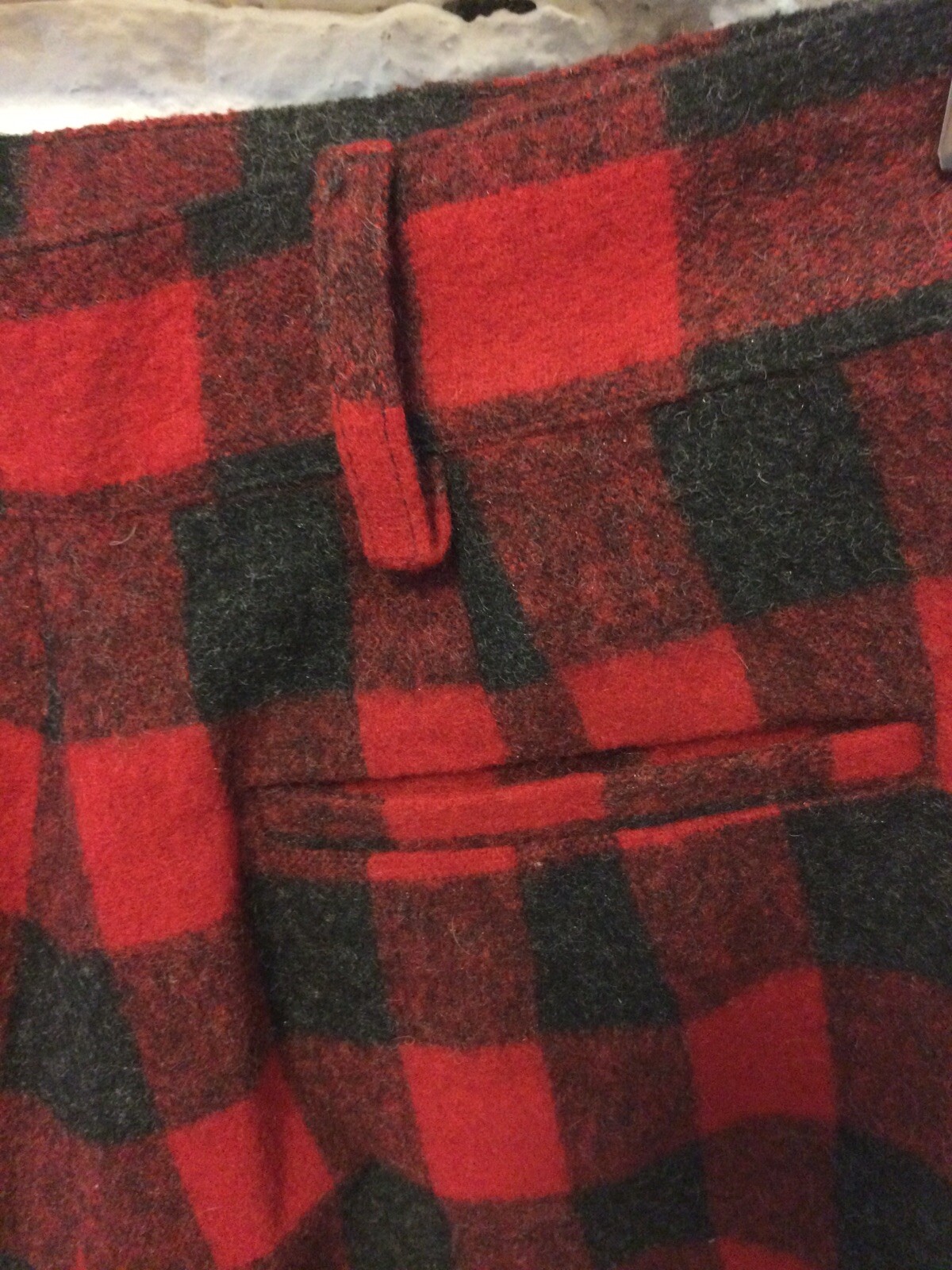 The Limited VTG 80s high waist shorts red check wool size 4 New Wave