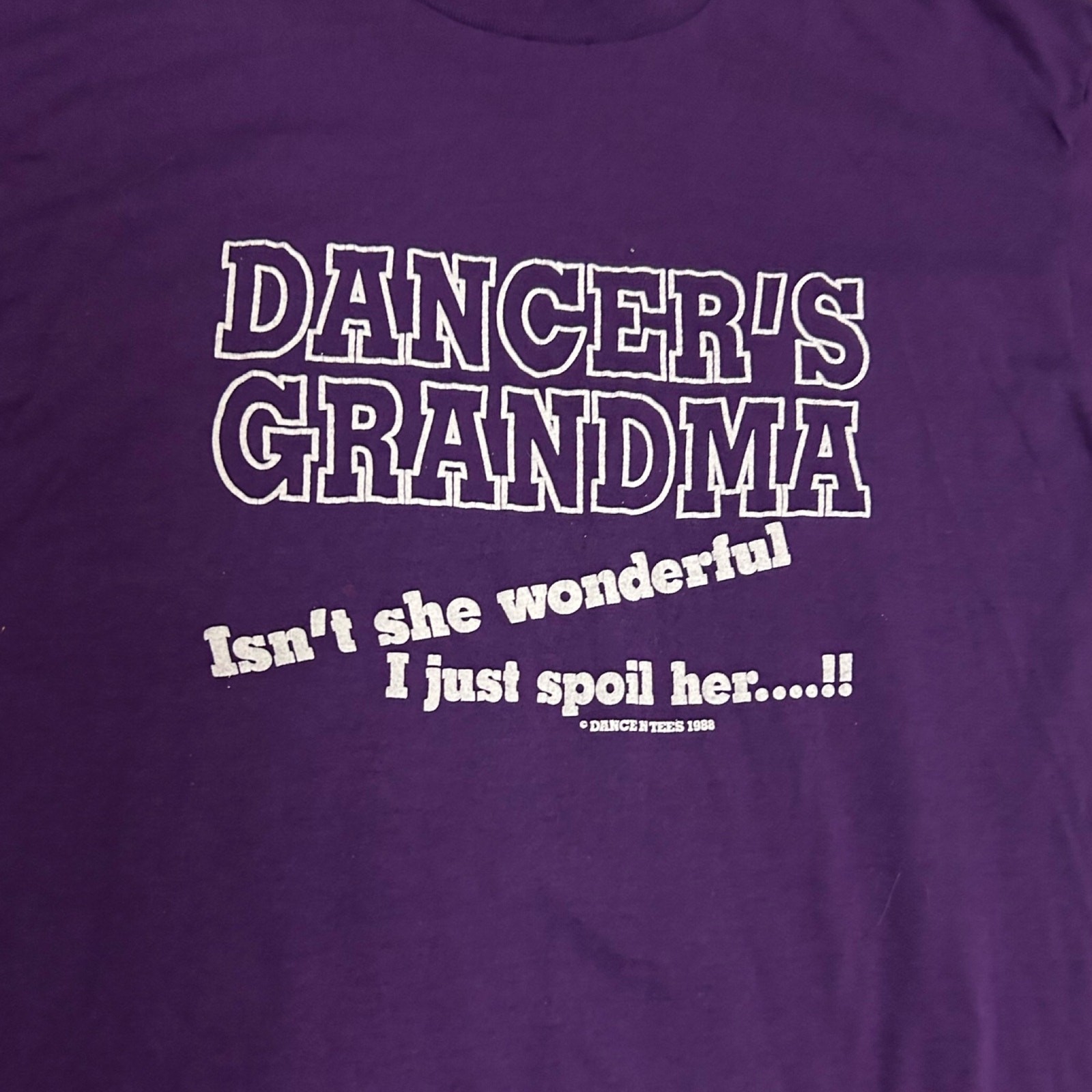 Vintage 80s Single Stitch t-shirt Funny Tee Shirt Top / Women’s Large ^