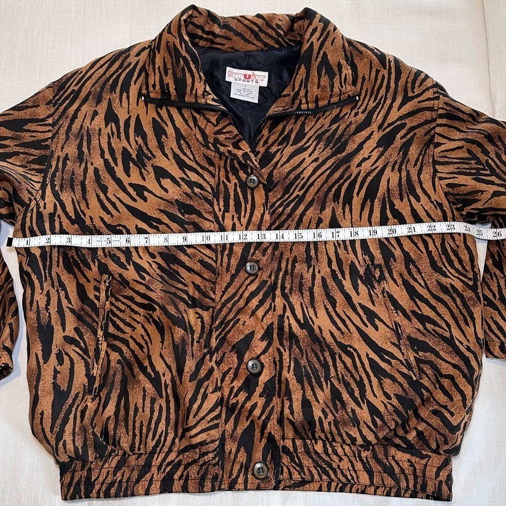Vintage Silk Animal Print Jacket by Stunt Sports