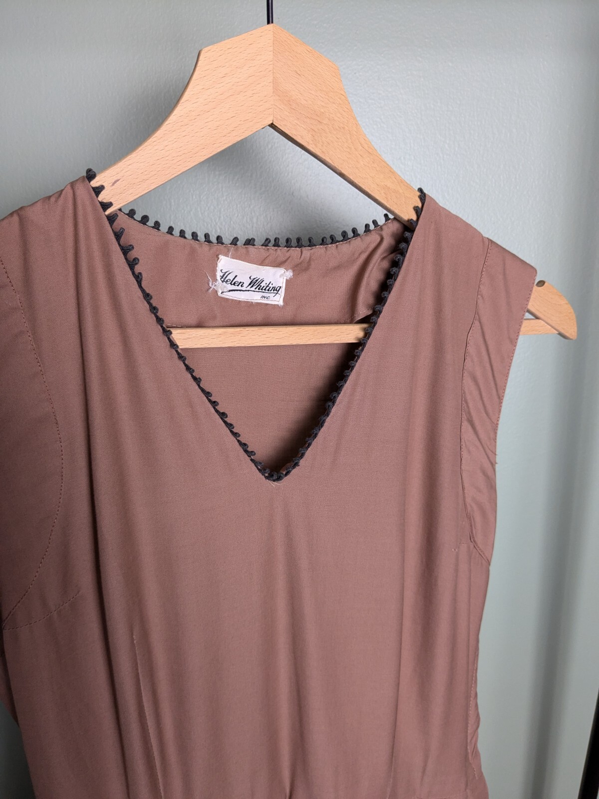 As Is True Vintage Helen Whiting Mauve Fit Flare Day Dress