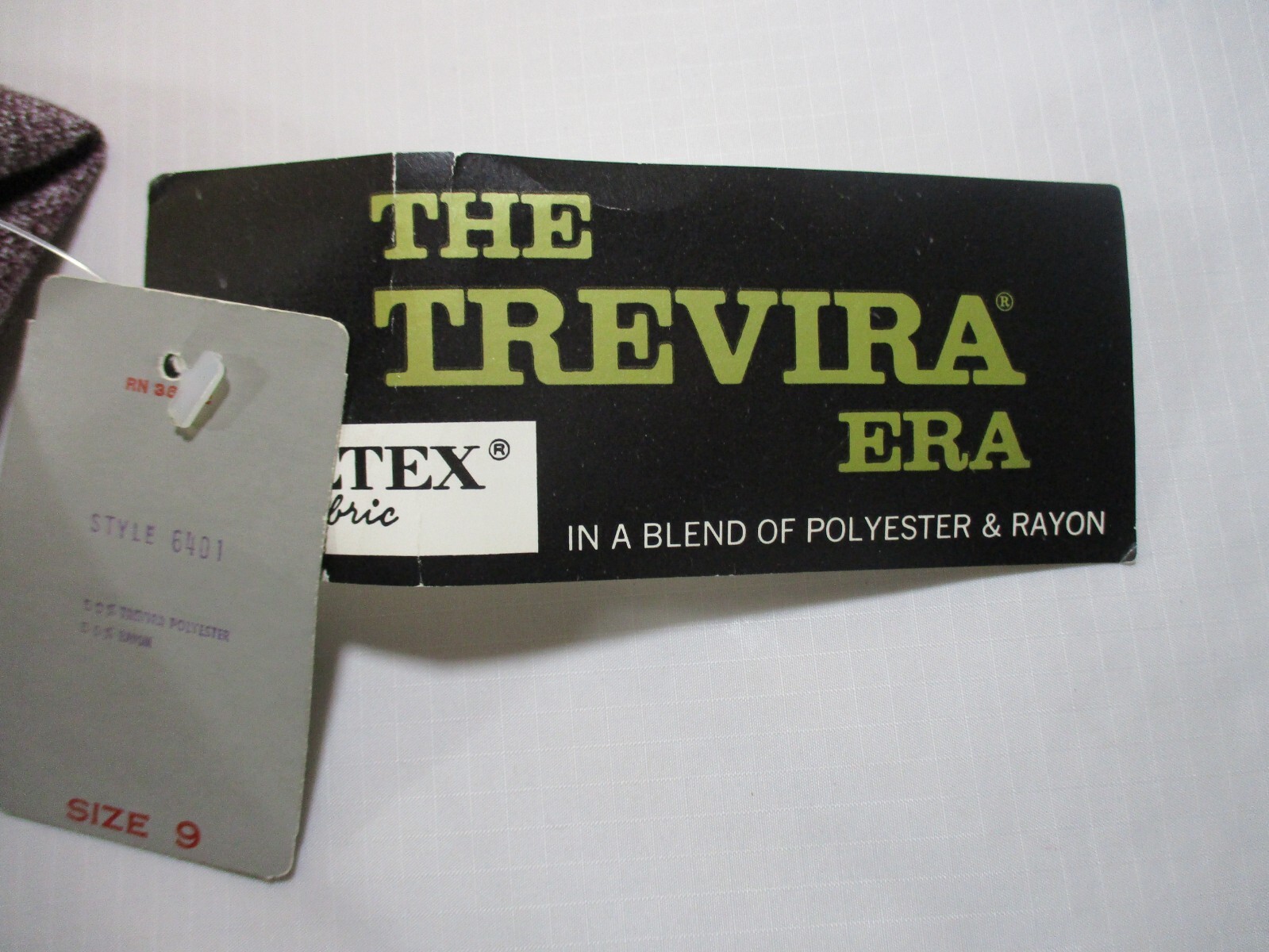 Vtg. NOS Jerell Of Texas The Trevira Era Heathered Plum Mini Dress 9