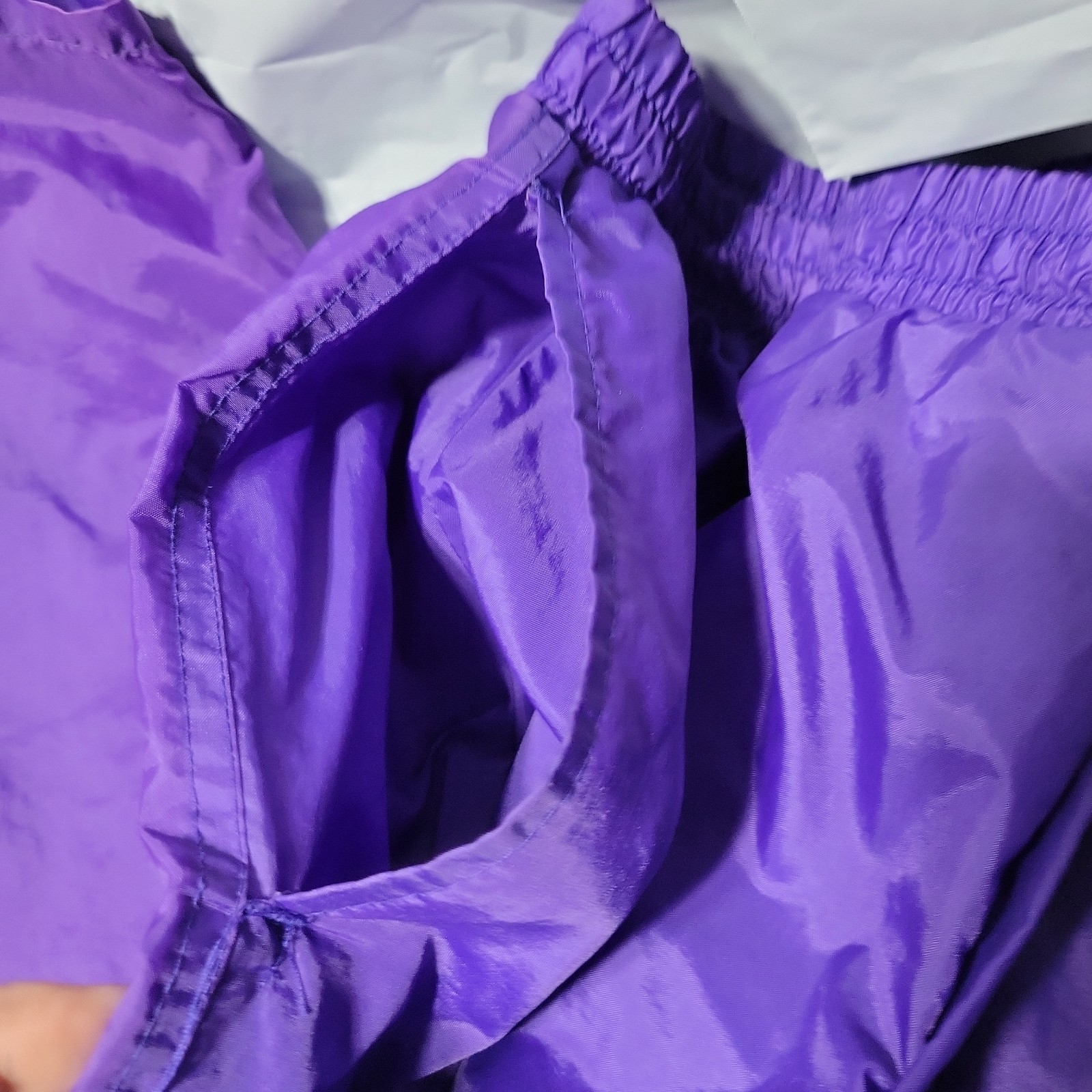 80s 90s L Windbreaker Set Jacket Pants Retro Purple Blak Track Suit Jacket Pants
