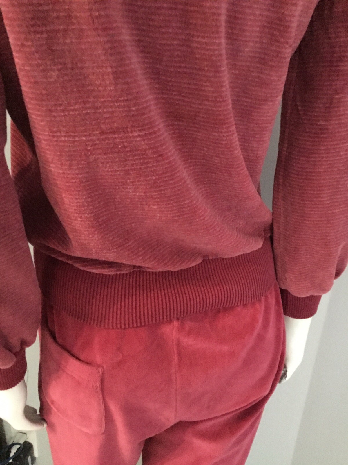 Vintage 70’s 80’s AILEEN 2 Piece Track Suit Athleisure Velour Lounge Set
