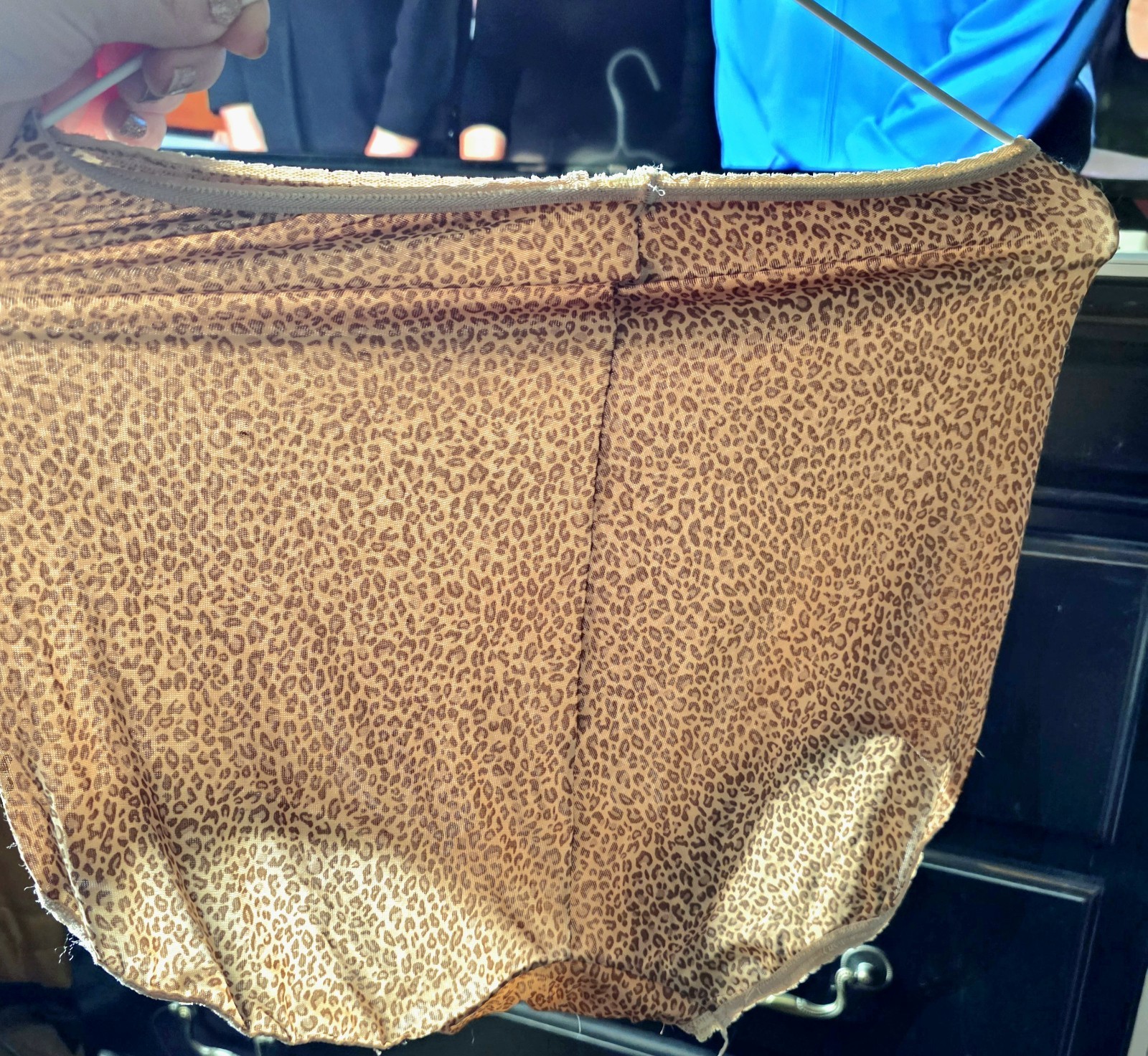 Vintage BALI Animal Print Nylon GRANNY Panties Sissy Secretary Size XL/8 #2633