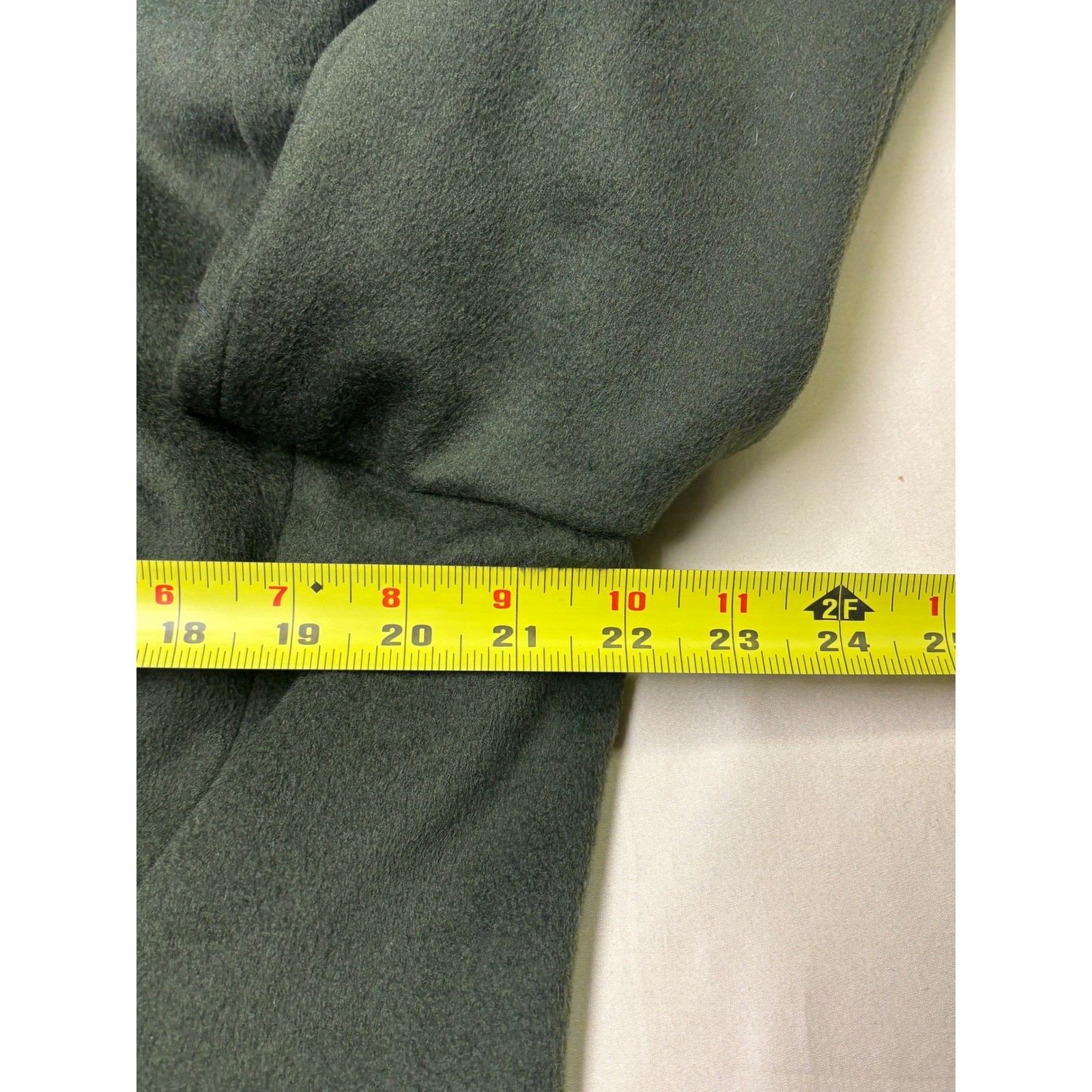 Ashley Scott Petite Vintage 100% Pure Wool Overcoat Forest Green Long Coat