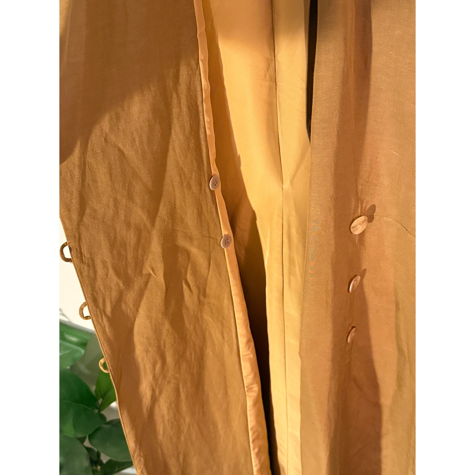 Savannah Studio Luxe duster Silk linen elevated maxi staple layer transition M/L