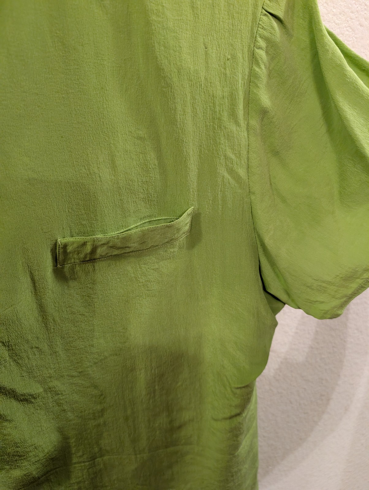 Lauren Alexandra 100%silk Vintage Short Sleeve Shirt Large 1990s