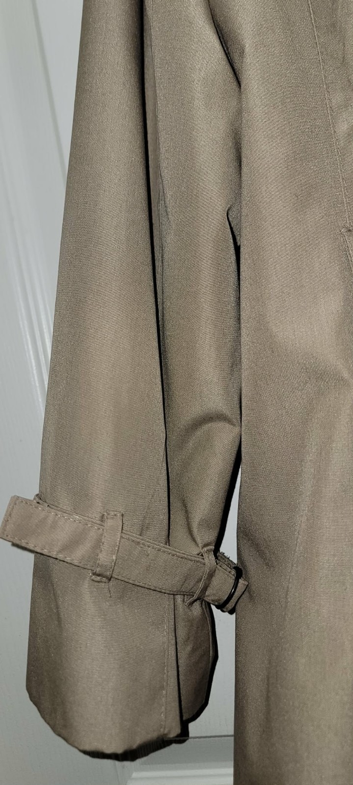 Vintage Allison Smith Plaid Lined VTG Trench Rain Coat Size 12
