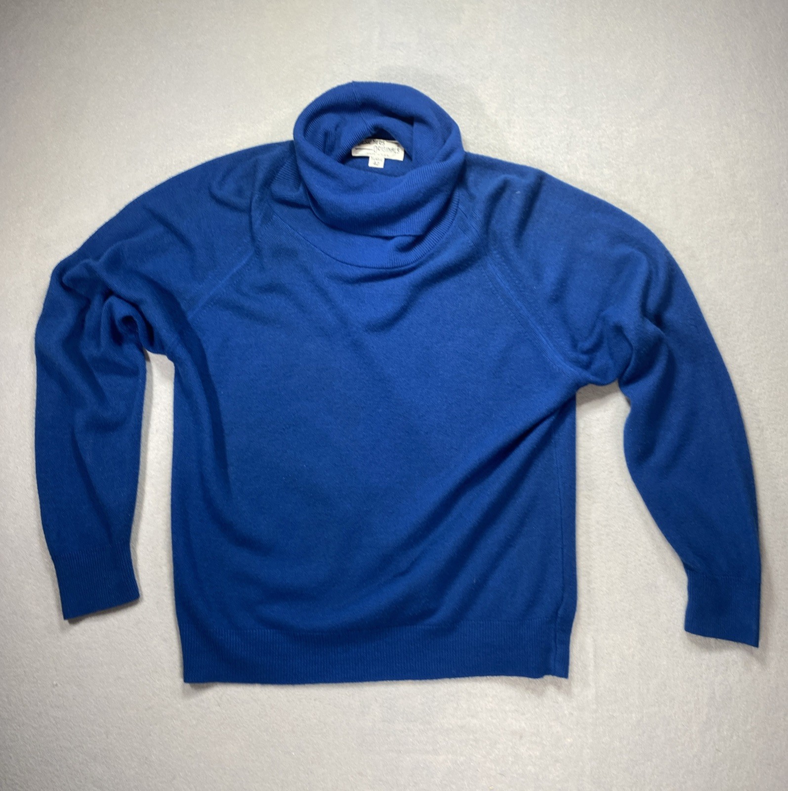 vtg. Designers Originals Blue Turtleneck Sweater Women’s Size 42XL Made in USA 1
