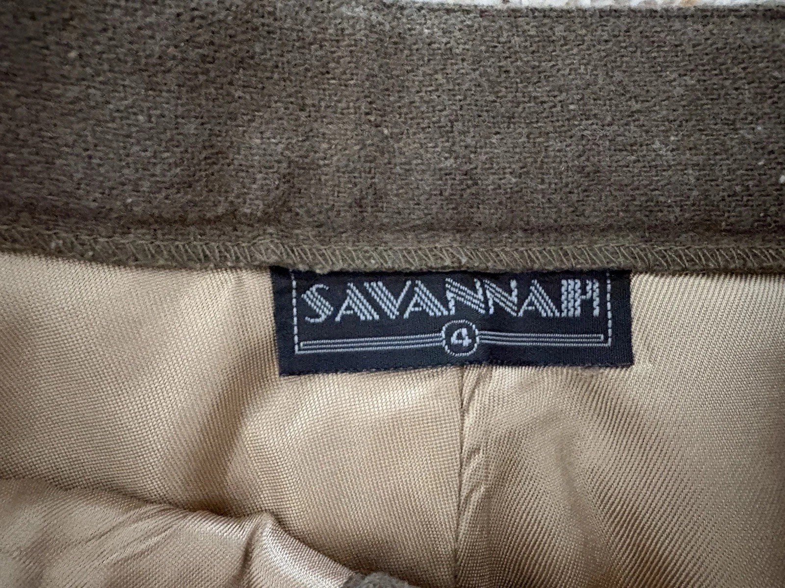 Vtg Savannah Pants Women 4 Gray Wool Pleated High Rise Slacks Trousers Pockets