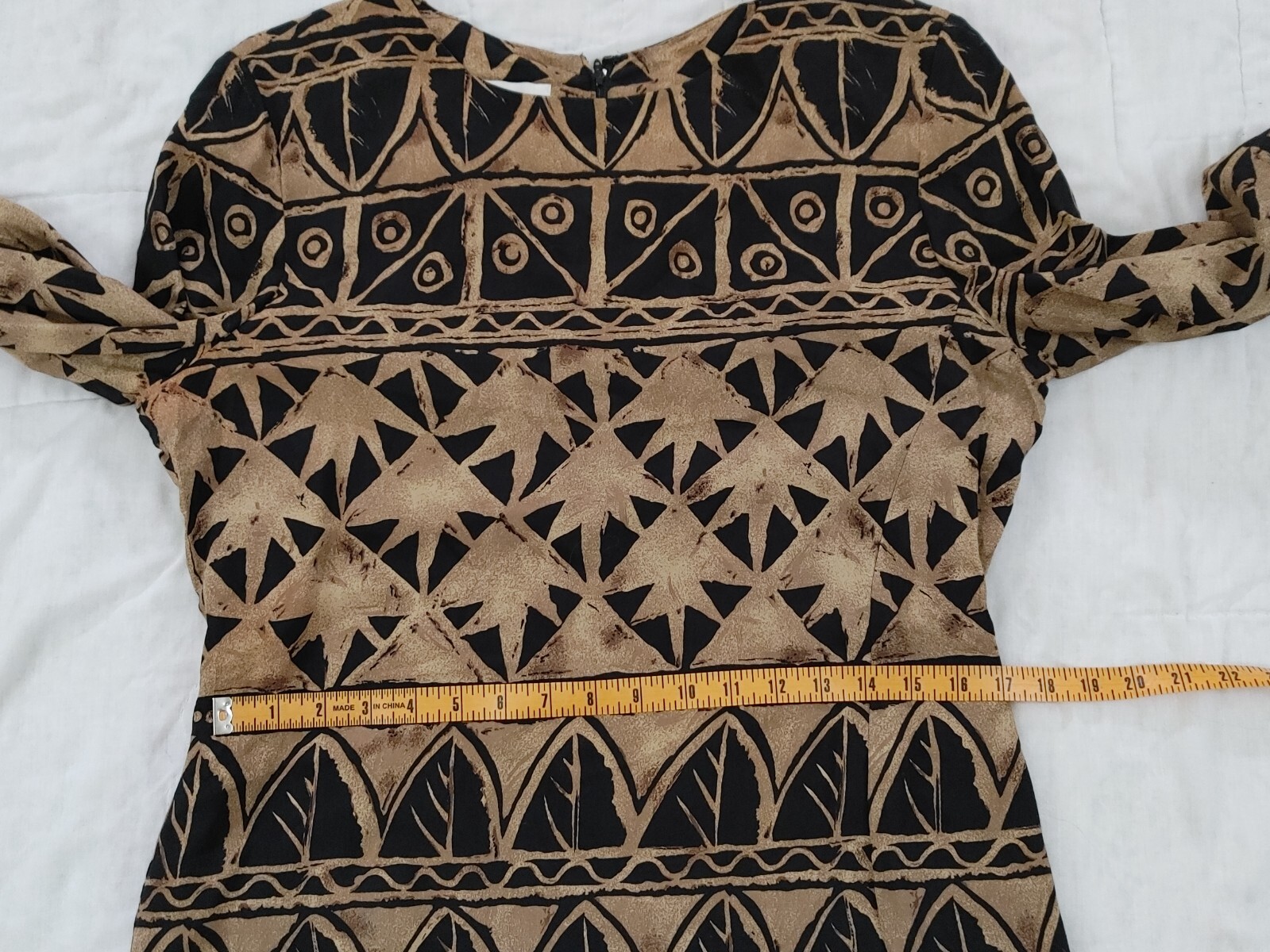 Vintage 80s Casual Corner Sheath Dress Womens sz 14 Work Secretary Layered