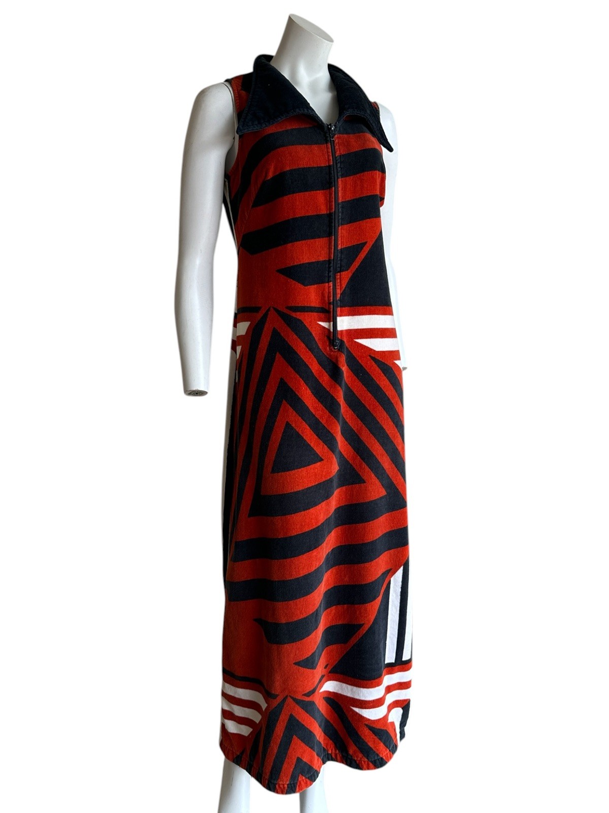 1970s Terry Cloth Euro Resort Wear Dress by MÖVE