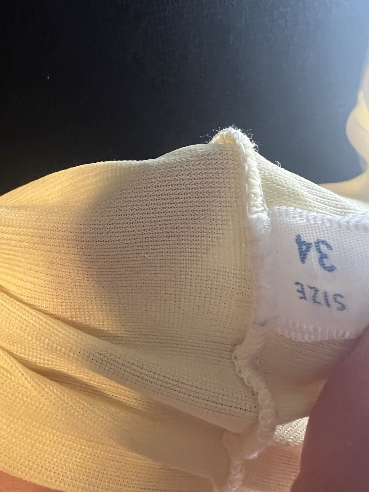 Vtg Buttercup 1950s Yellow Tricot Long Ruffled Nightgown XS Small 34