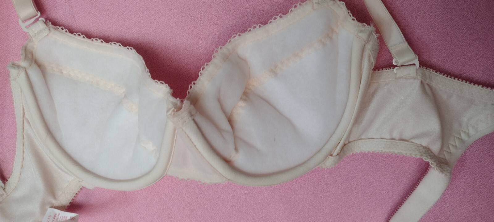 80’s vtg BACKLESS by SMOOTHIE BLUSH UW multiway FOAM PADDED bra 34B