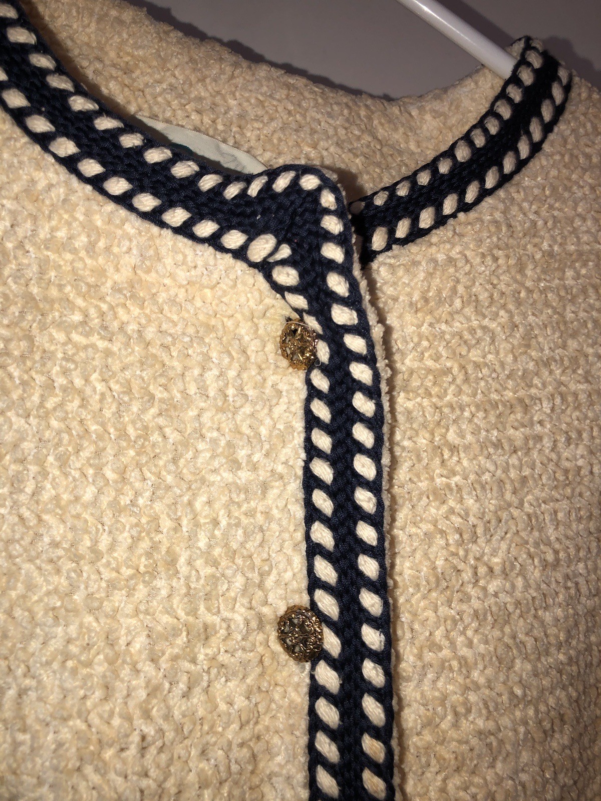 Incredible Vintage 1960s Cele Peterson Tweed Knit Jacket Blazer Button Front