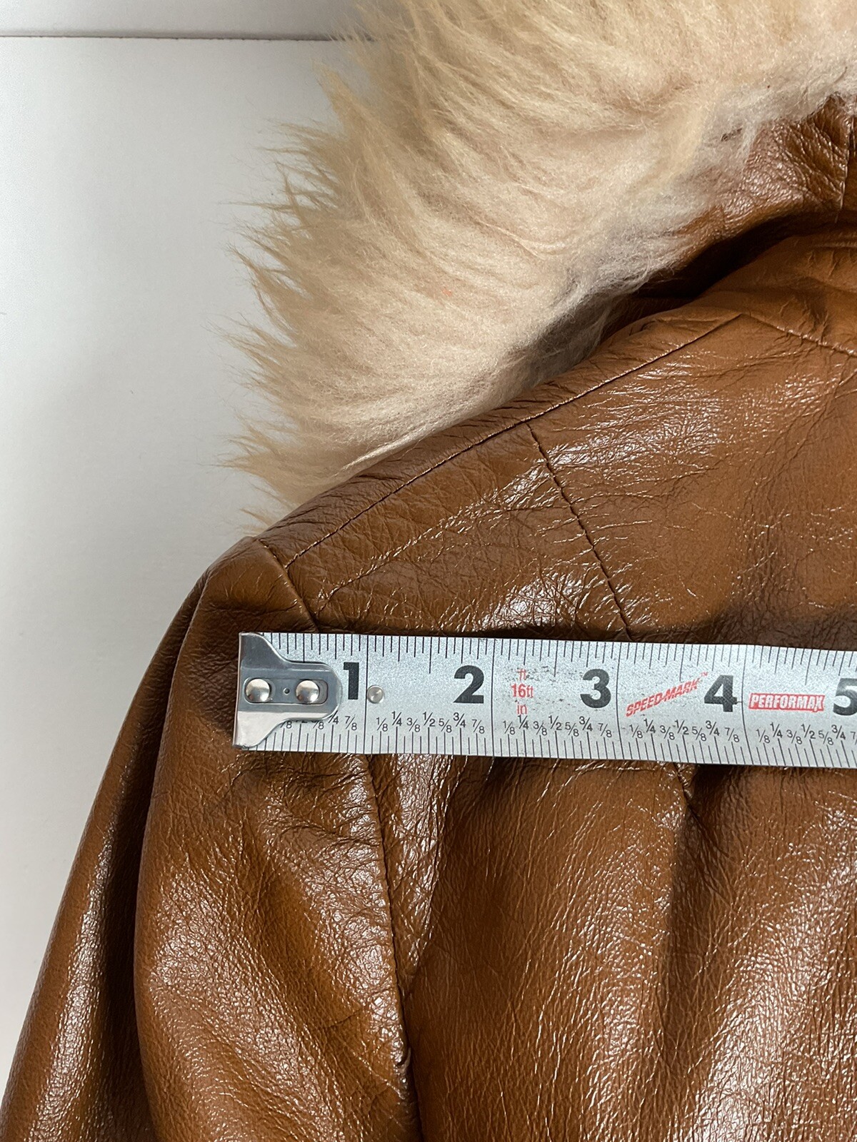 Vintage 1970s Women’s Landry Leather Russian Princess Coat Fur Shawl Collar