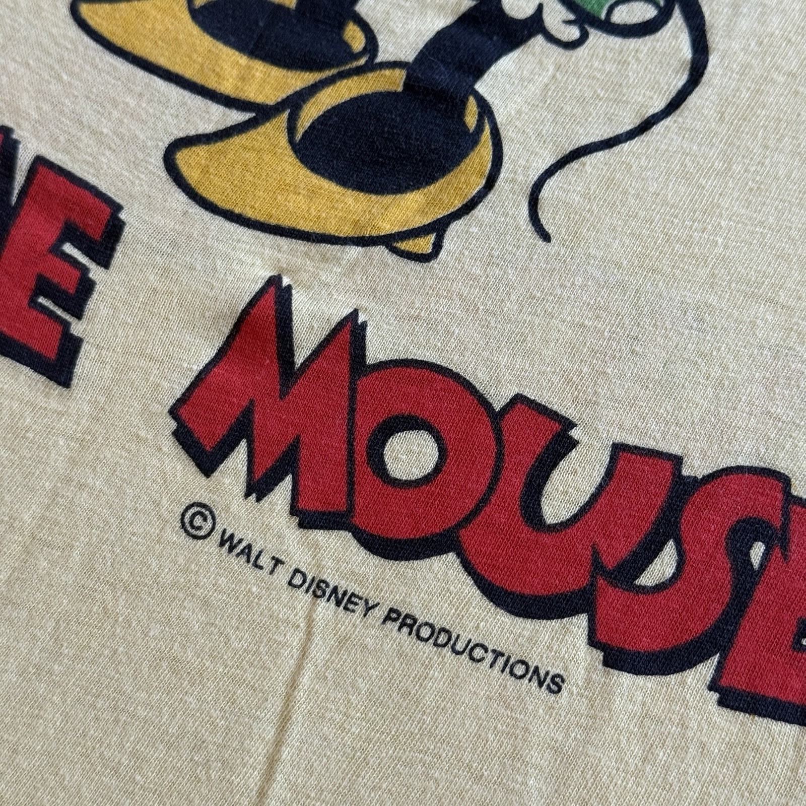 Vintage 70’s Minnie Mouse Double Sided Tropix Togs T Shirt Baby Tee Sz Small USA
