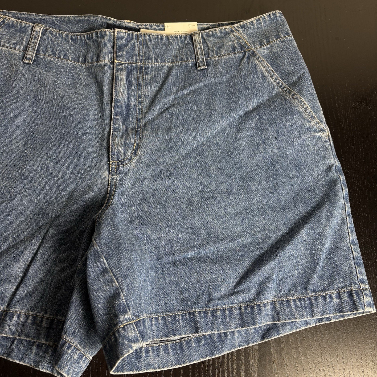Vintage Y2K SONOMA Womens Plus Size 16W Blue Stonewash Denim Jean Shorts NWT