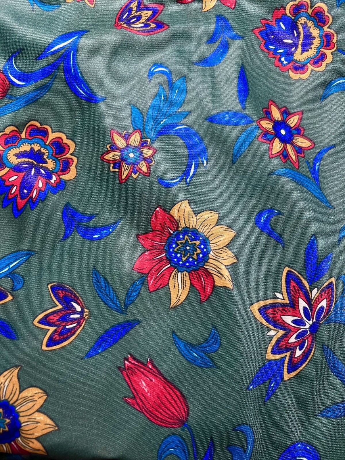 VTG 1960s VERA NEUMANN FLOWER POWER BLOUSE MOD DISCO GROOVY BOHO HIPPIE RETRO