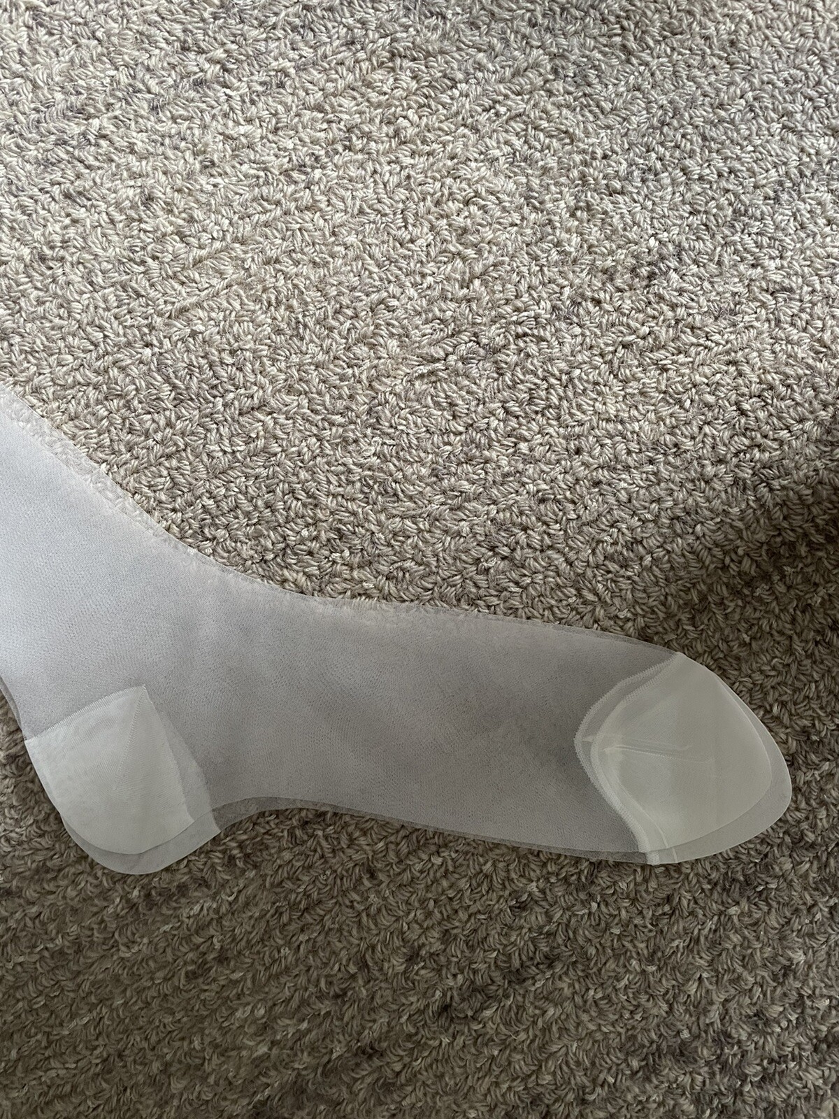 1 Pair Vintage Ruth Barry garter Stocking 10 White mesh