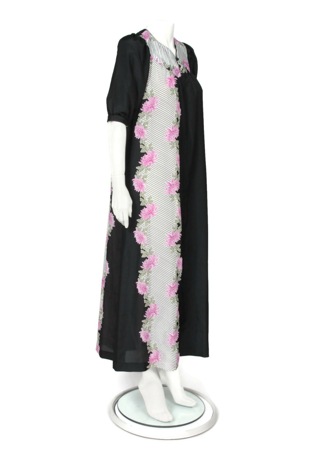 Sidan Hawaii Liberty House Vintage Maxi Dress Hawaiian Floral MuuMuu sz P /565