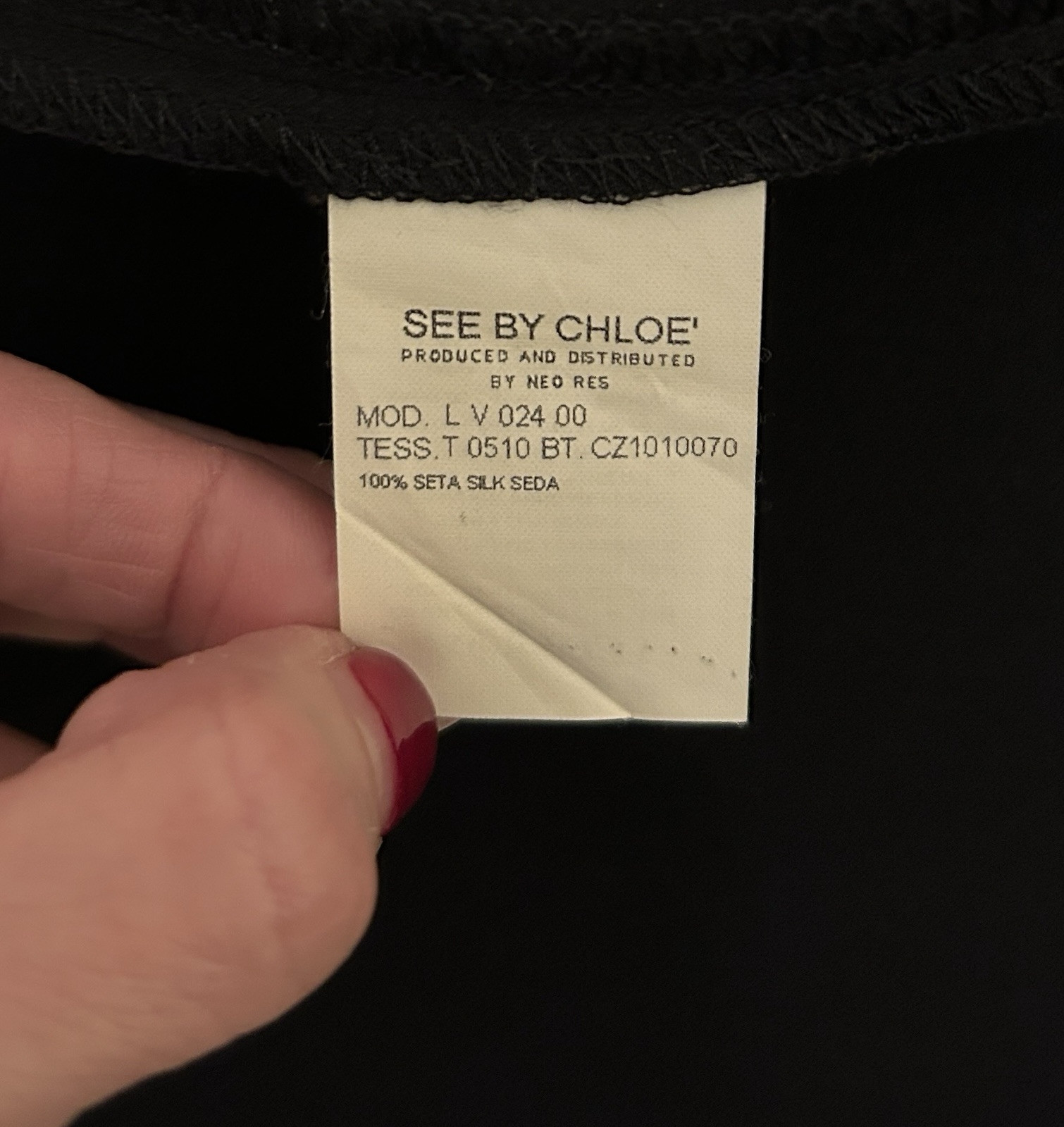 Vintage 2000’s See By Chloe Silk Sheath Dress XS-M