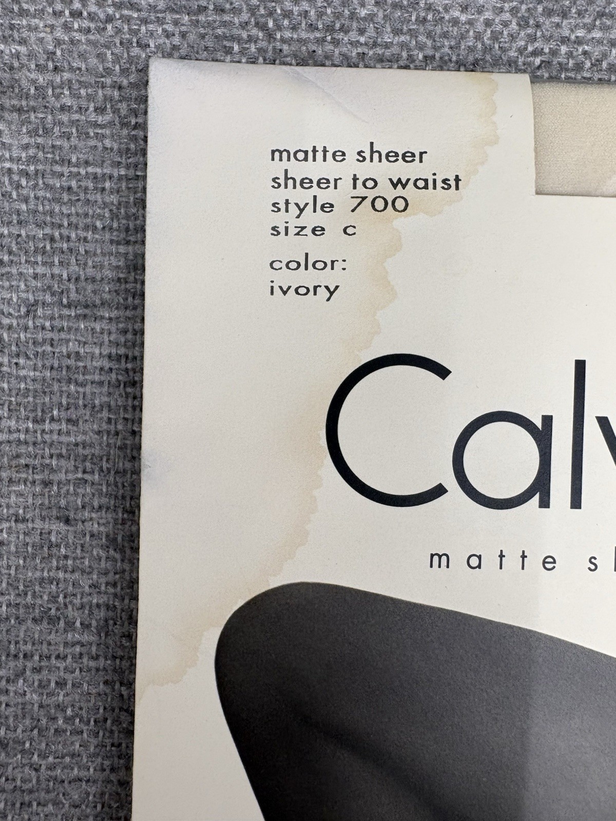 VTG Calvin Klein Pantyhose Lot of 3 Deadstock NWT Matte Sheer Sz BC3 Ivory Sable