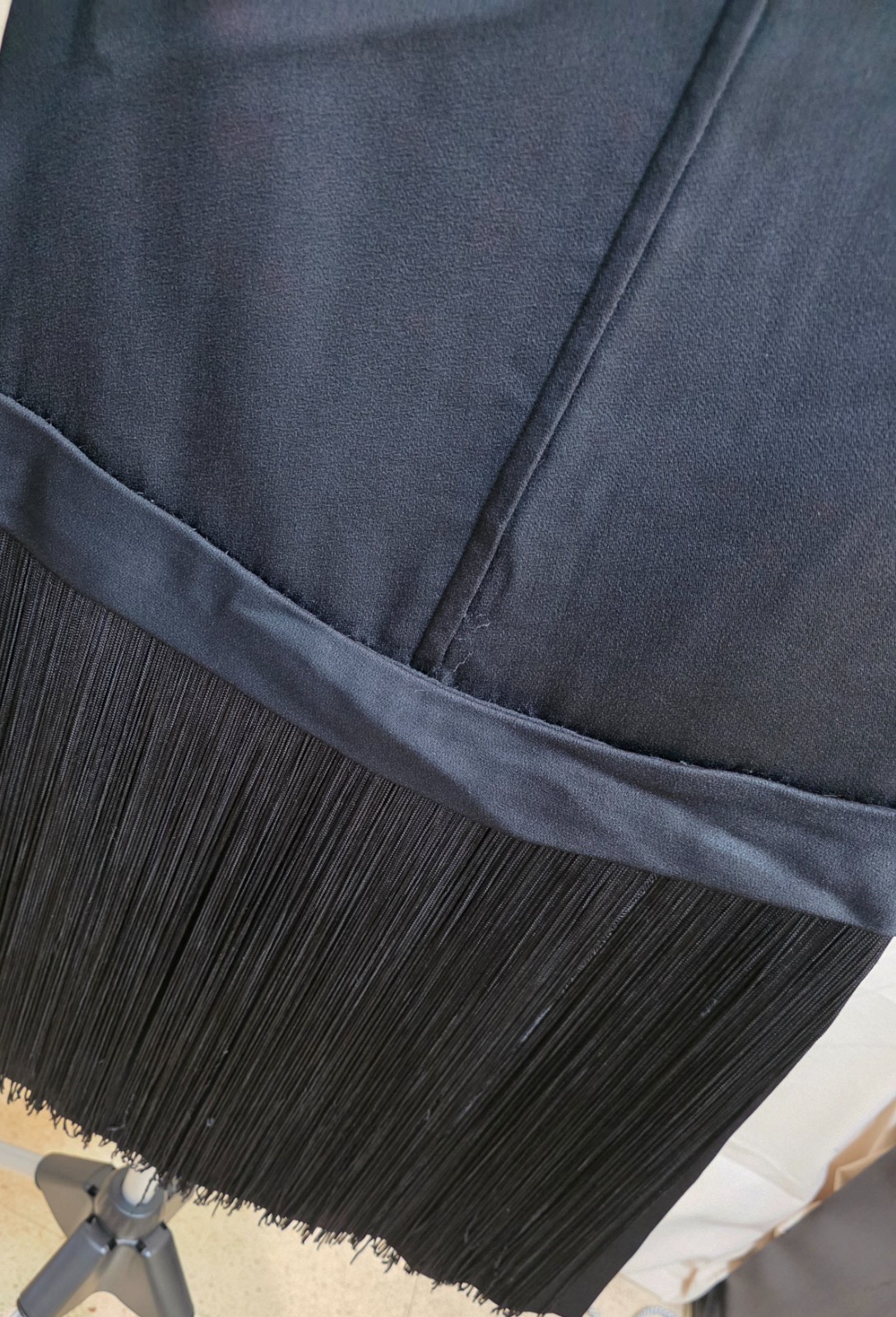 Vintage Mod Black Flapper Style Dress Retro Cocktail Party Style 1960s