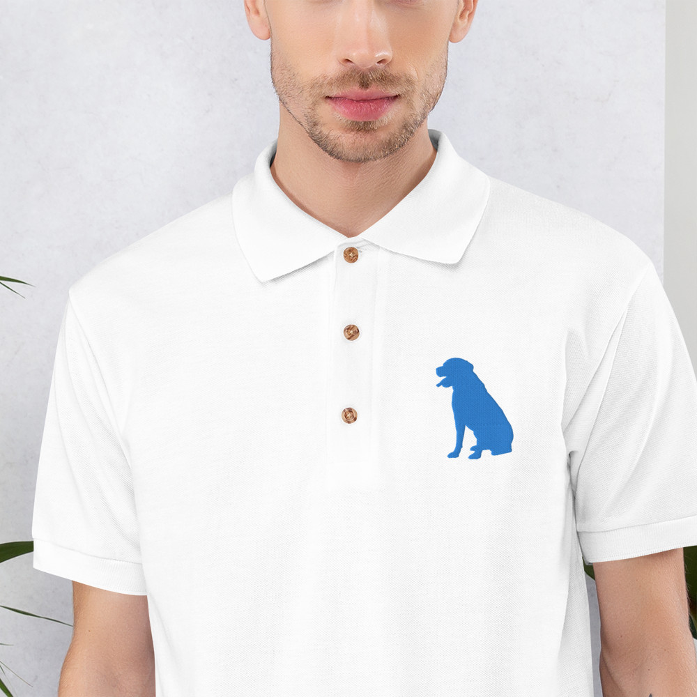 Dog Polo Tshirt,Fun Dog Pet Embroidered Polo Shirt,Size S M L XL 2XL RELAXED FIT