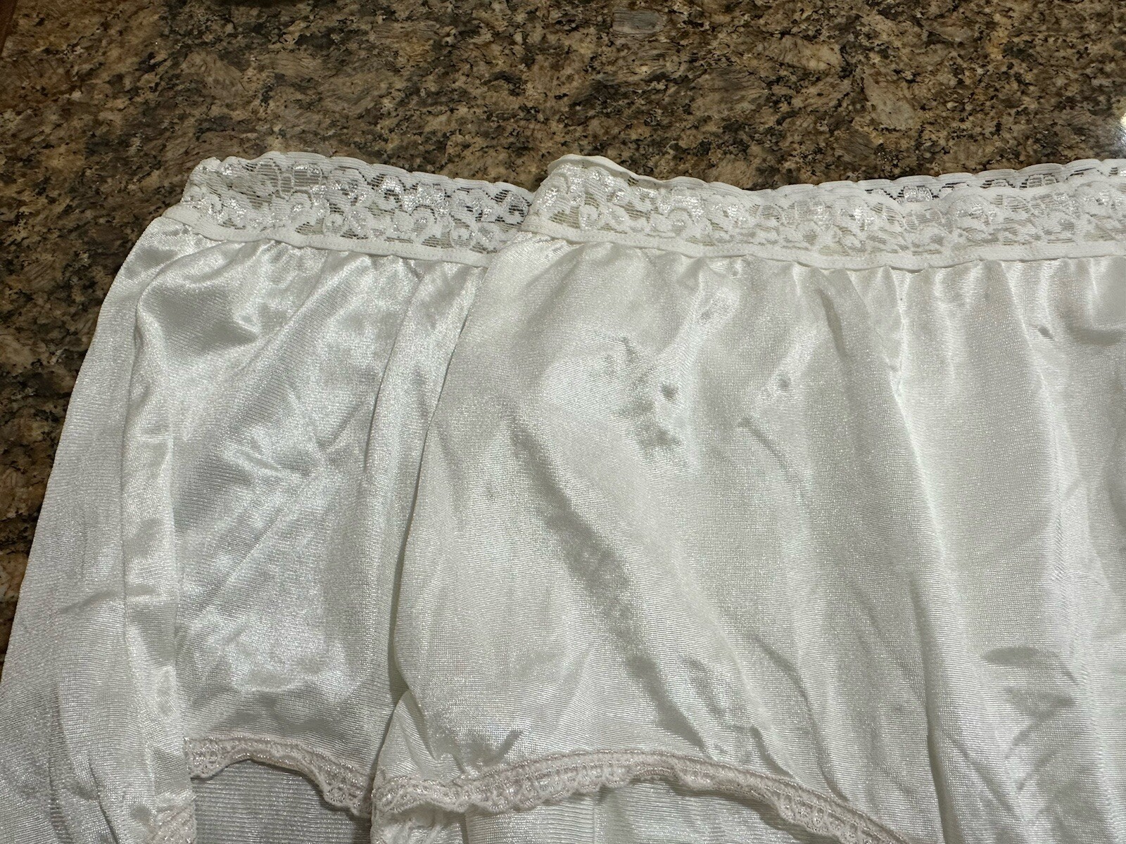 90’s Vintage Hanes Her Way Granny Panty Brief Lace Top Lot Of 2