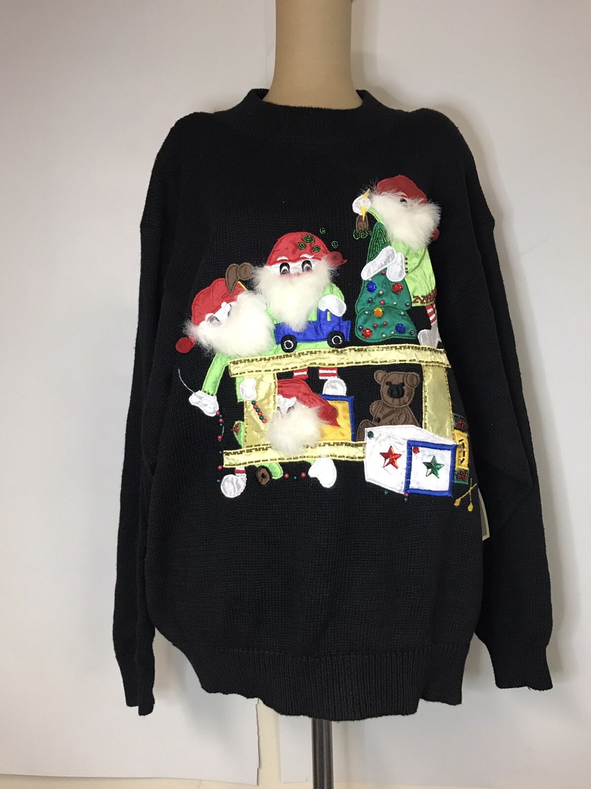 vintage just for women sears christmas sweater 3X