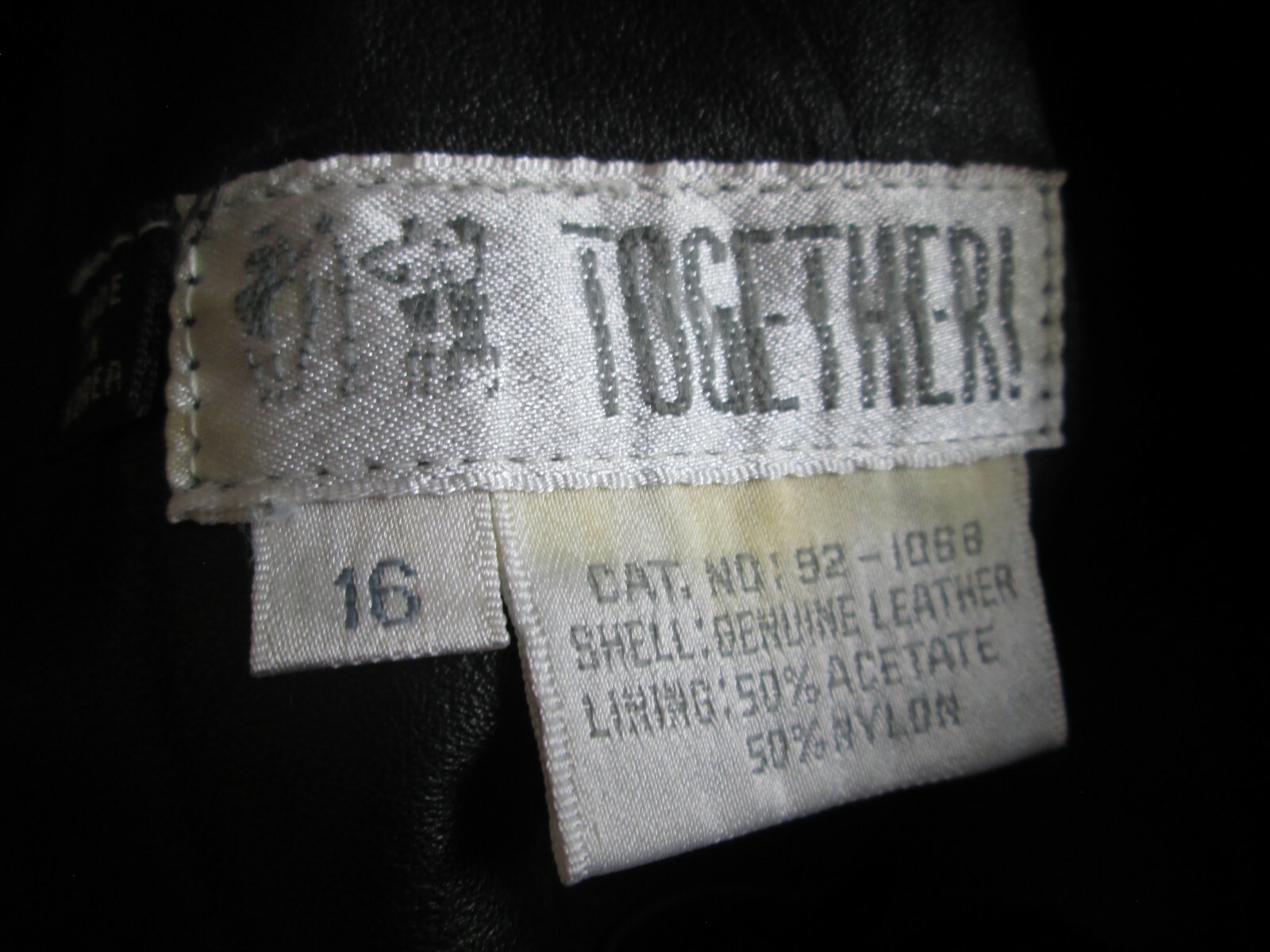 Vintage Together! 16 100% Genuine Leather Skirt 32 High Waist Maxi Long Snaps