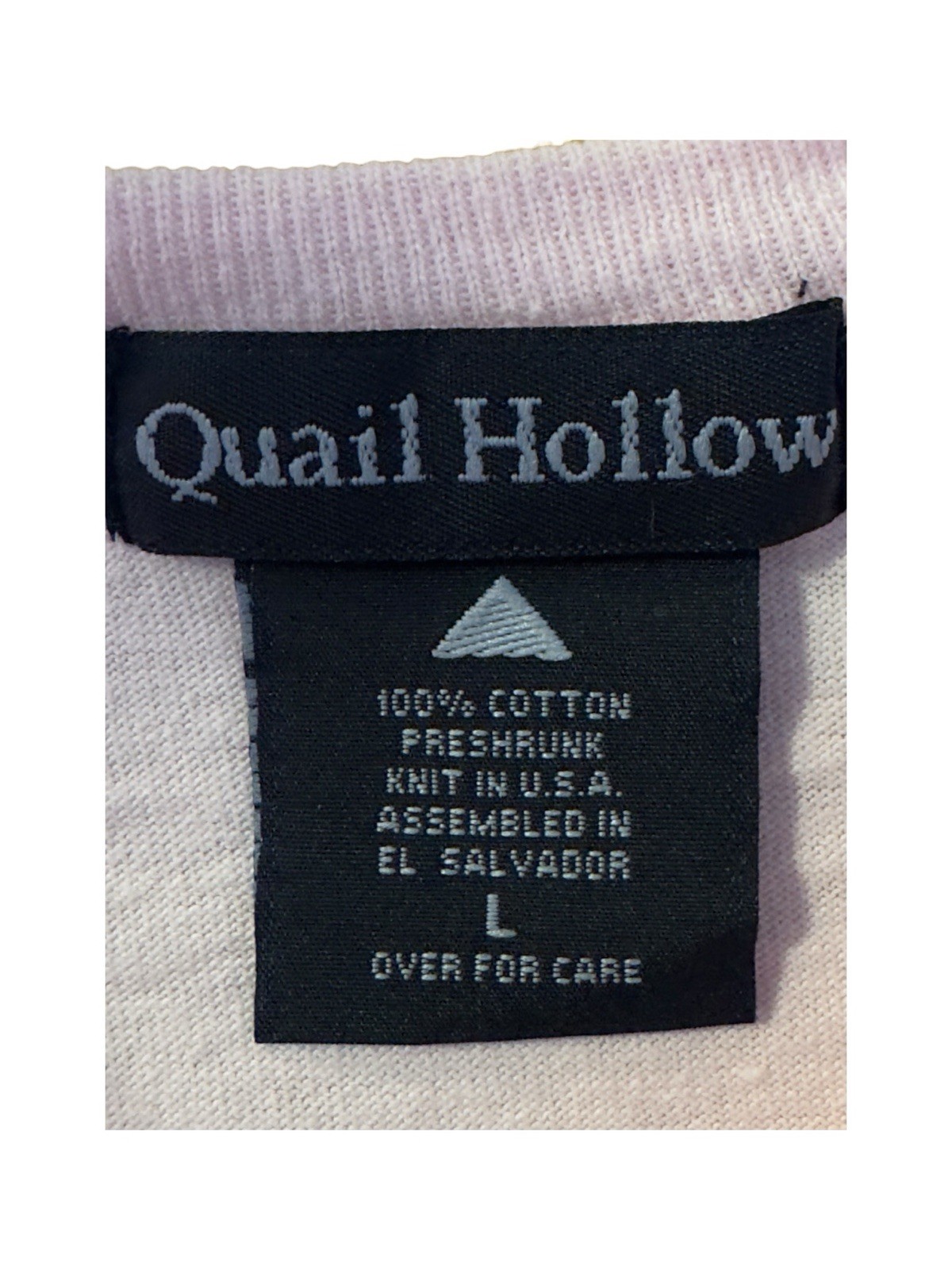 Vintage Light Pink Tee with Purple 1955 Graphic – Made In The 90’s Large