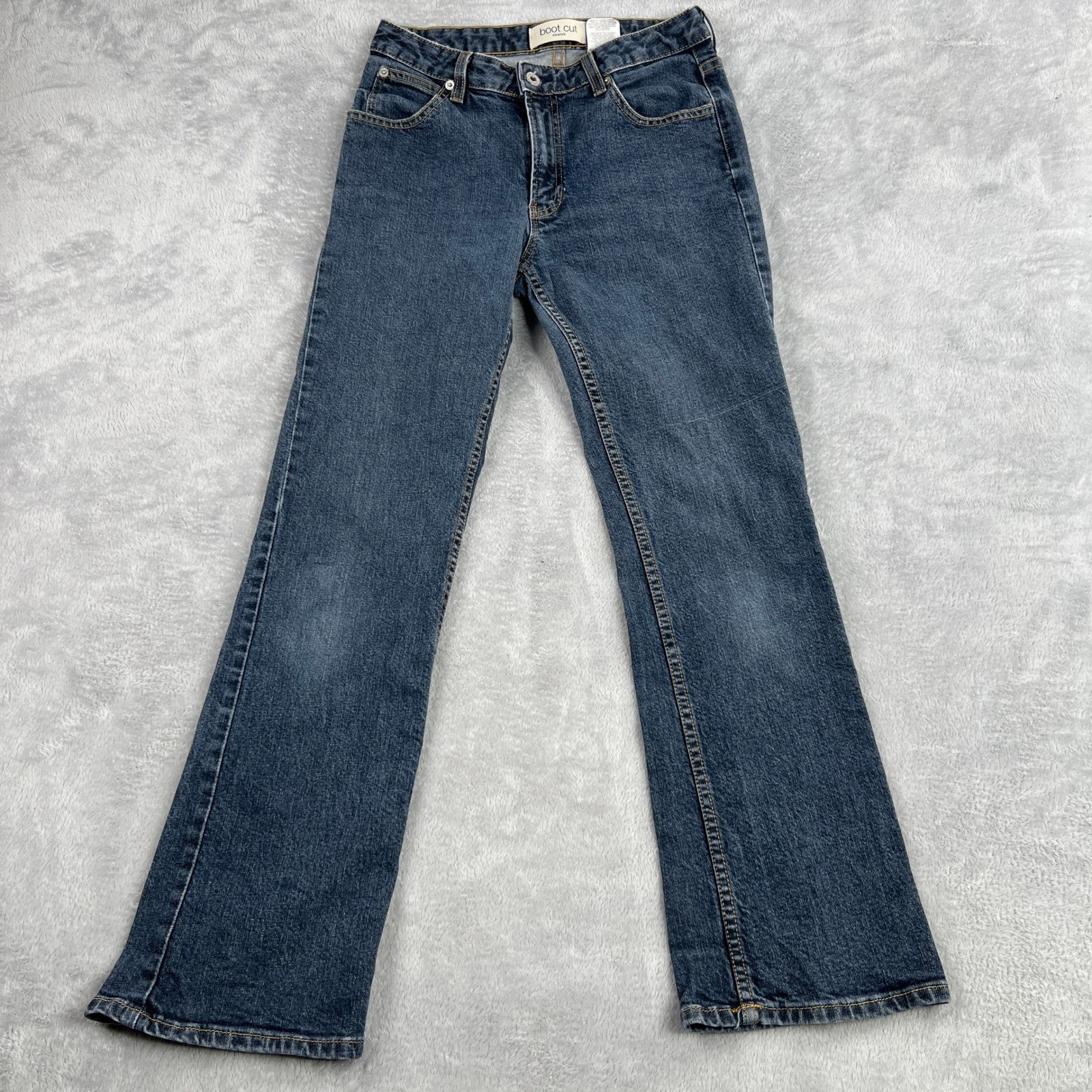 VTG Gap Boot Cut Stretch Jeans 6 Regular Blue Women Made in USA Y2K Flare