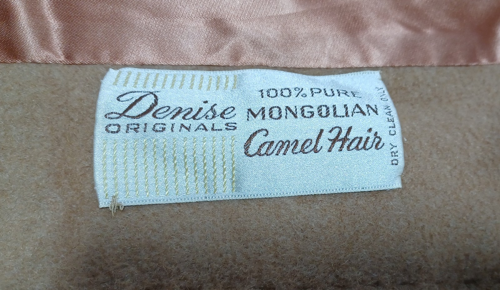 Vintage 1960s Jacobson’s Camel Hair Overcoat Excellent Condition