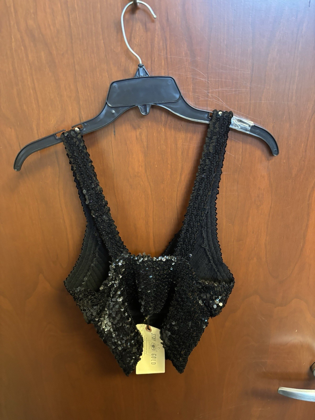 ‘70’s Vintage Sequin Crop Tank, Approx. Waist 29”, Tag Says S/M