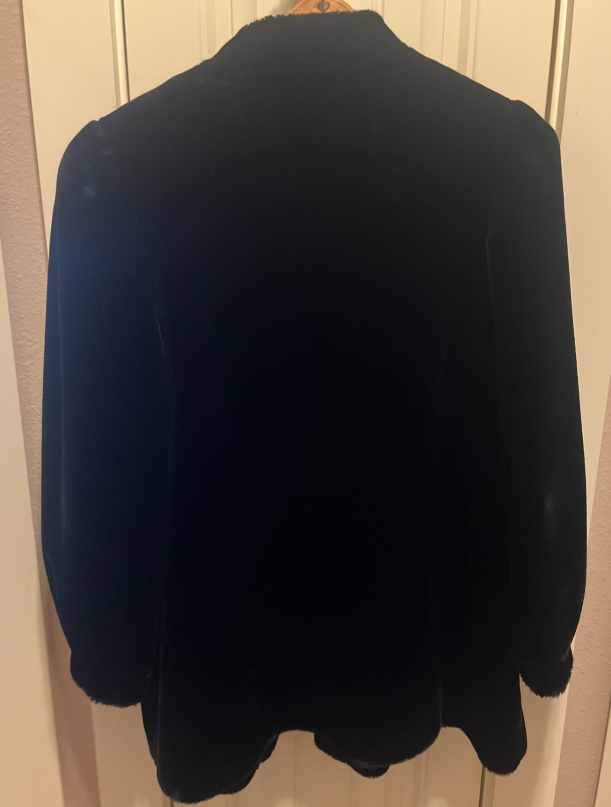 SASSON Faux Fur Jacket Womens Sz Large Mob Wife Classic Luxury US Made