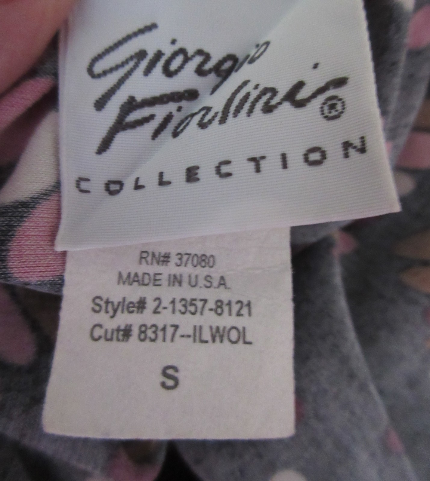 RARE 70’s MOD GIORGIO FIORLINI blk pink stretch poly half slip skirt sz S USA