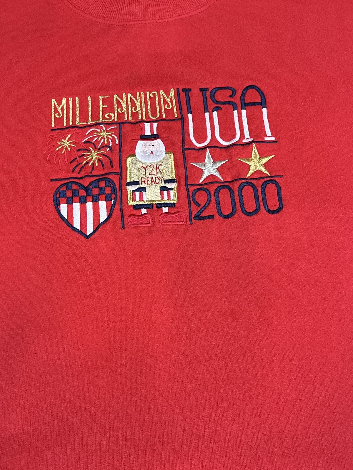 Vintage Y2K Millenium 2000 USA Womens Sweatshirt XL M&C Energy Sportswear